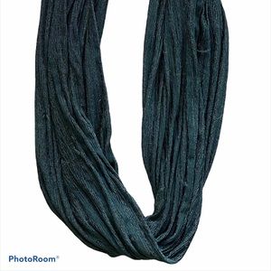 Black infinity scarf, spandex